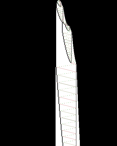space-time diagram from the blank tape, steps 0 to 10,000