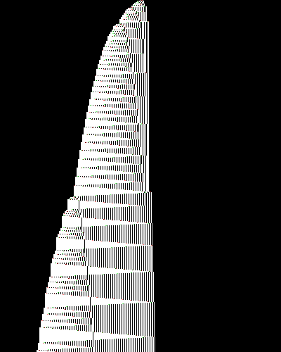 space-time diagram from the blank tape, steps 0 to 10,000