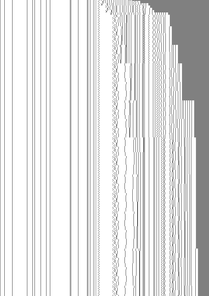 Far run: walls merge, right part rearranges