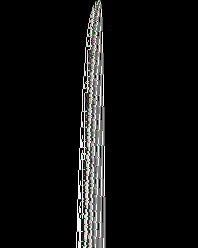 bbchallenge default view, first 10,000 steps