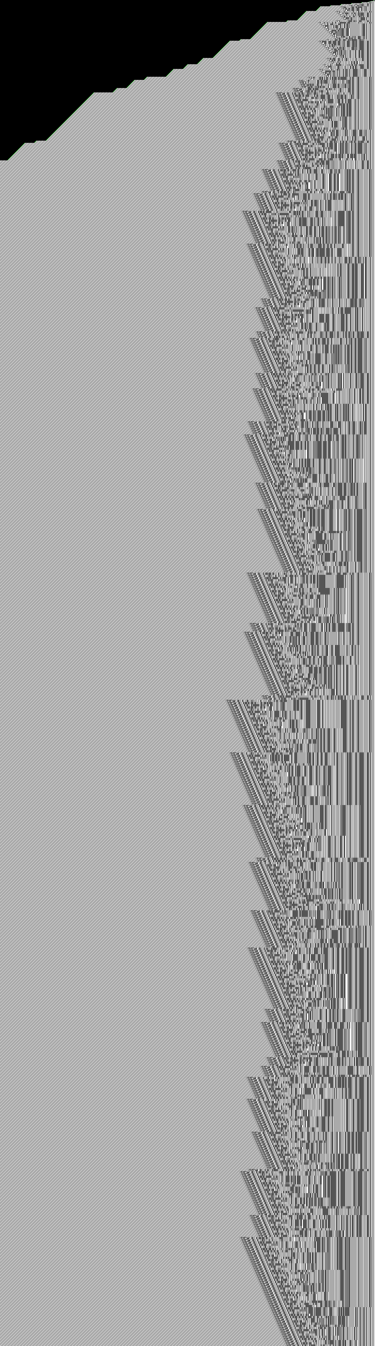 Right end only, 100 million steps