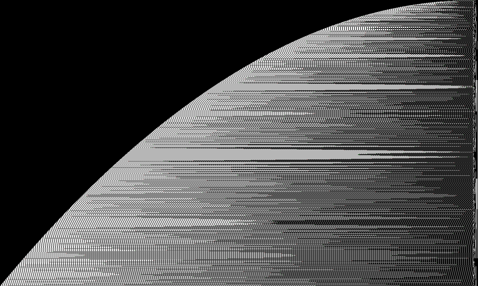 Long sweeps across the growing tape