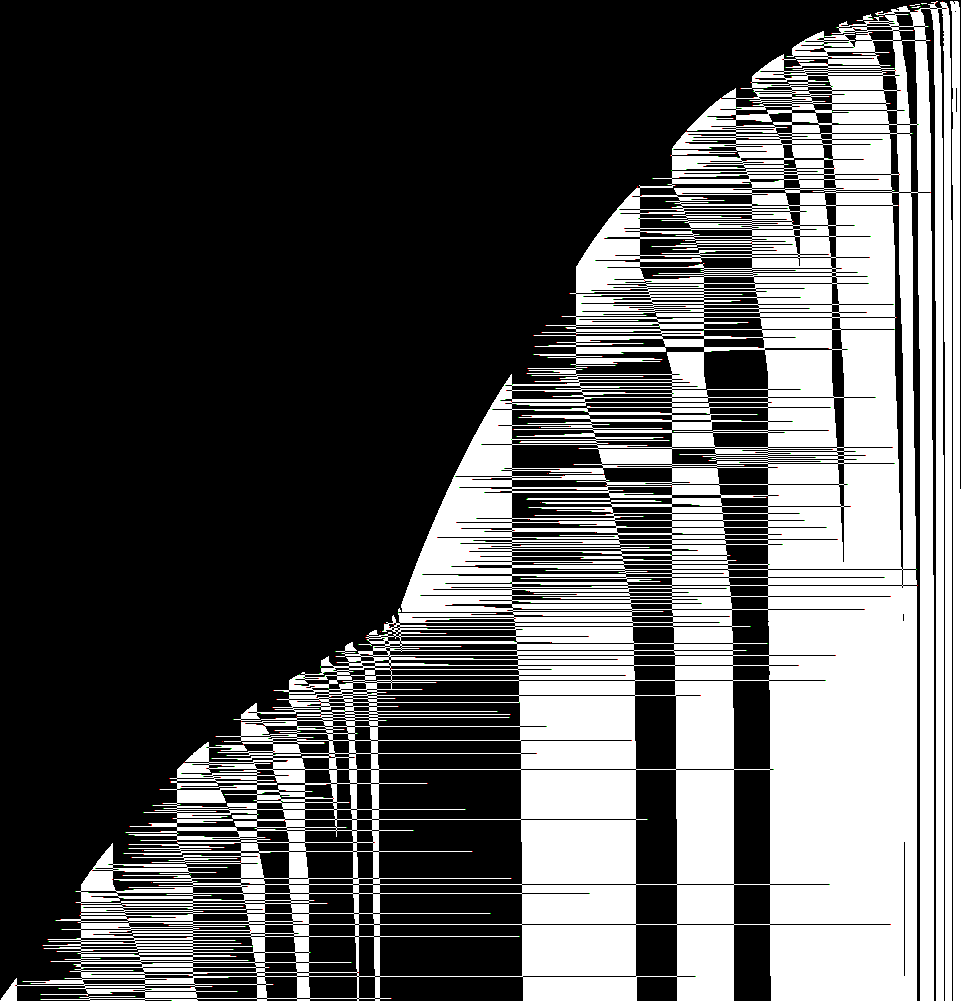 Whole tape, steps 0..3e7 (phase view)