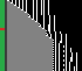 One residue epoch: counter word per bounce