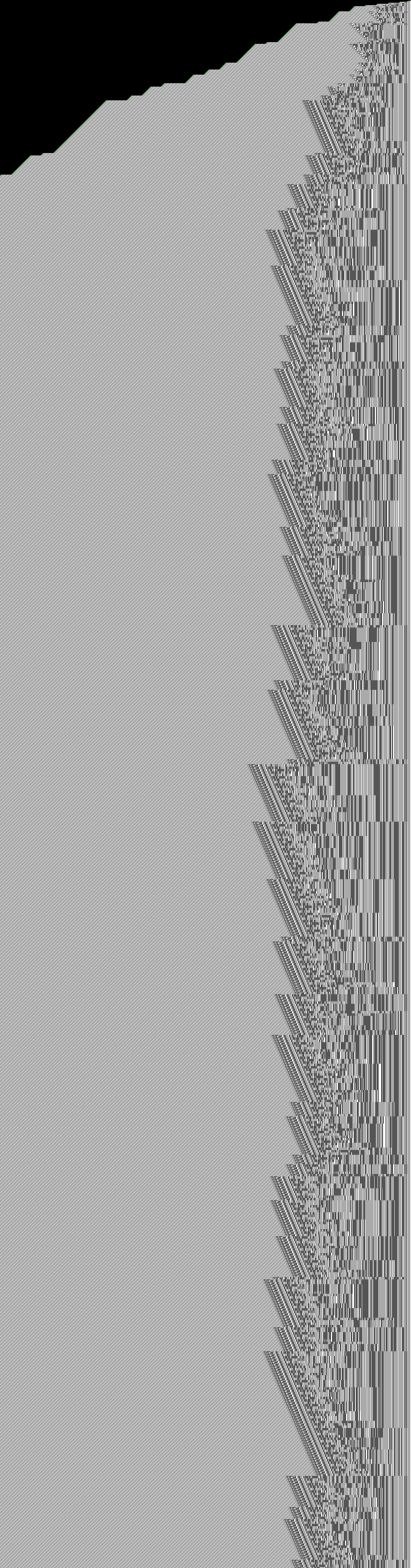 Right end only, 100 million steps